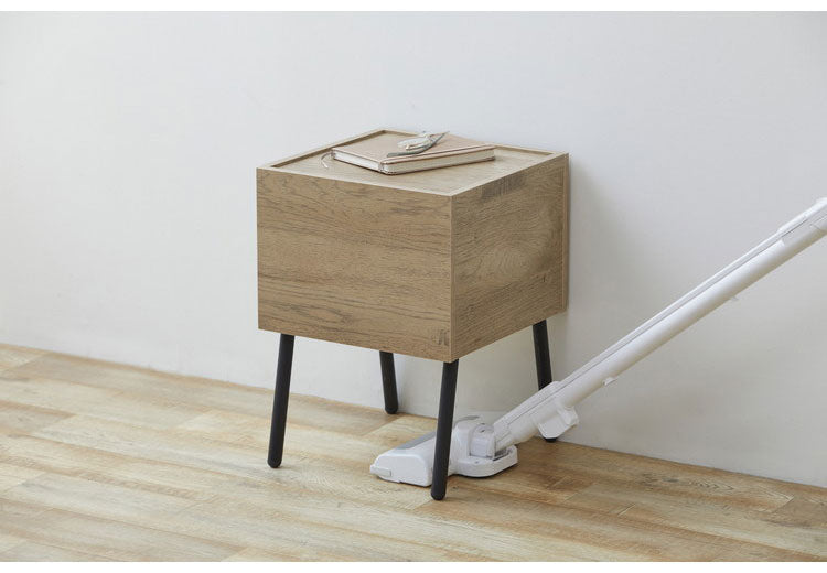 アイリスオーヤマ アイアンウッドサイドテーブル IWST-300R ブラック/アッシュブラウン HIROBIROシリーズ サイドテーブル ソファサイド ベッドサイド IRIS OHYAMA(代引不可)