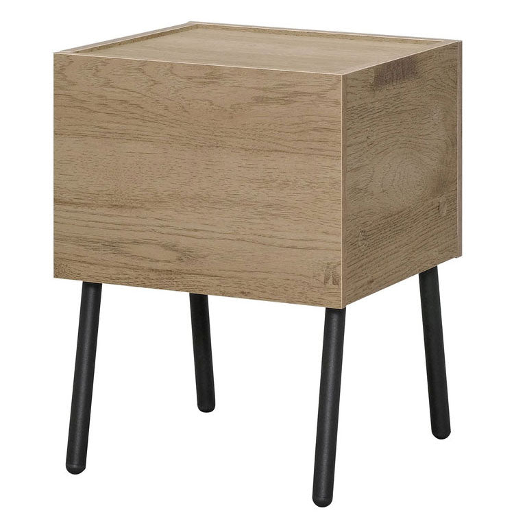 アイリスオーヤマ アイアンウッドサイドテーブル IWST-300R ブラック/アッシュブラウン HIROBIROシリーズ サイドテーブル ソファサイド ベッドサイド IRIS OHYAMA(代引不可)