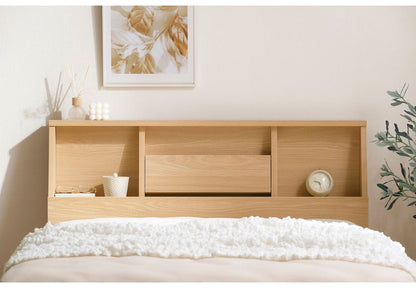 アイリスオーヤマ フロアベッド シングル FBF-S ナチュラル 棚付き ローベッド ベッドフレーム すのこベッド IRIS OHYAMA(代引不可)