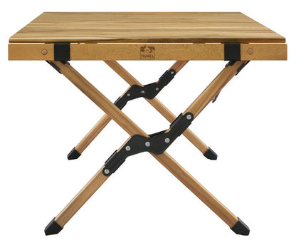 アイリスオーヤマ ウッドロールテーブル WRT-90 アカシア ロールテーブル キャンプ アウトドア テーブル 机 IRIS OHYAMA(代引不可)