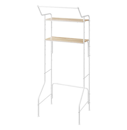 アイリスオーヤマ スタイルランドリーラック ハンガーバー付き HSLR-695R ホワイト 洗濯機ラック IRIS OHYAMA(代引不可)