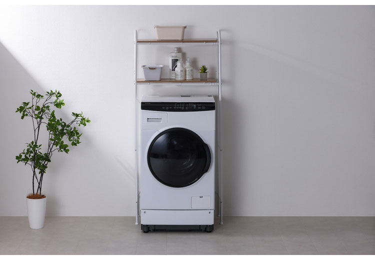 アイリスオーヤマ 伸縮スタイルランドリーラック SLR-EX895 ホワイト 洗濯機ラック 伸縮式 ラック 棚 IRIS OHYAMA(代引不可)