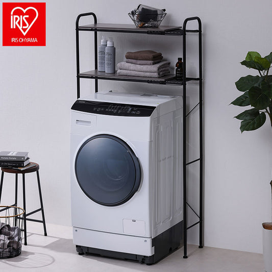 アイリスオーヤマ 伸縮スタイルランドリーラック SLR-EX895 ブラック 洗濯機ラック 伸縮式 ラック 棚 IRIS OHYAMA(代引不可)