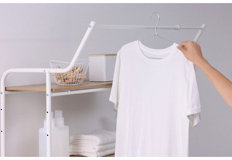 アイリスオーヤマ 伸縮スタイルランドリーラック ハンガーバー付き HSLR-EX895 ホワイト 洗濯機ラック 伸縮式 ラック 棚 IRIS OHYAMA(代引不可)