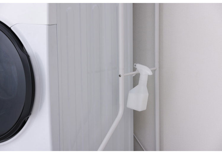 アイリスオーヤマ 伸縮スタイルランドリーラック ハンガーバー付き HSLR-EX895 ホワイト 洗濯機ラック 伸縮式 ラック 棚 IRIS OHYAMA(代引不可)