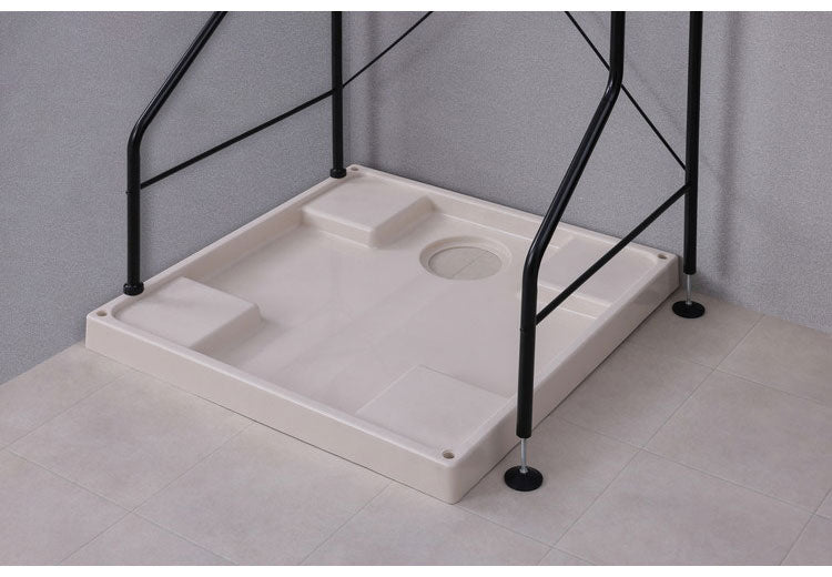 アイリスオーヤマ 伸縮スタイルランドリーラック ハンガーバー付き HSLR-EX895 ブラック 洗濯機ラック 伸縮式 ラック 棚 IRIS OHYAMA(代引不可)