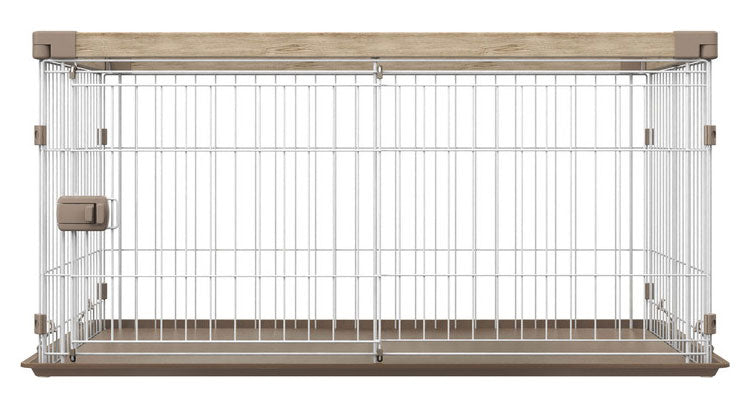 アイリスオーヤマ ウッディシステムサークル SWS-1200 ナチュラル ペットサークル 小型犬 中型犬 木目 サークル 仕切り IRIS OHYAMA(代引不可)