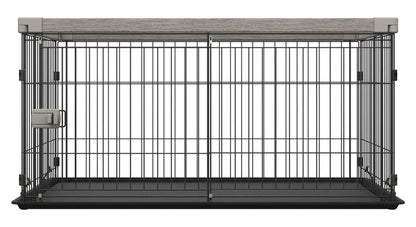 アイリスオーヤマ ウッディシステムサークル SWS-1200 アッシュグレー ペットサークル 小型犬 中型犬 木目 サークル 仕切り IRIS OHYAMA(代引不可)