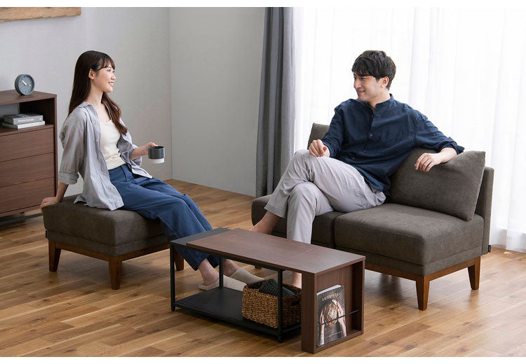 アイリスオーヤマ ユニットソファ UNS-1S ダークグレー ソファ 一人掛けソファ 1人掛けソファ リビングソファ IRIS OHYAMA(代引不可)