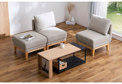 アイリスオーヤマ ユニットソファ UNS-1S ライトグレー ソファ 一人掛けソファ 1人掛けソファ リビングソファ IRIS OHYAMA(代引不可)