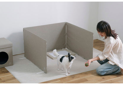 アイリスオーヤマ RMカバー付ペットフェンス RFM-FCN96 ベージュ カバー付きペットフェンス 仕切り 間仕切り ガード IRIS OHYAMA(代引不可)