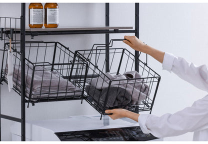 アイリスオーヤマ バスケット付き伸縮スタイルランドリーラック BSSL-860R ブラック 洗濯かご ランドリーバスケット 洗濯機ラック 伸縮式 ラック 棚 IRIS OHYAMA(代引不可)