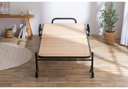 アイリスオーヤマ 折りたたみすのこベッド セミシングル OTBSS-WH ナチュラルホワイト 折りたたみベッド すのこベッド ベッドフレーム IRIS OHYAMA(代引不可)