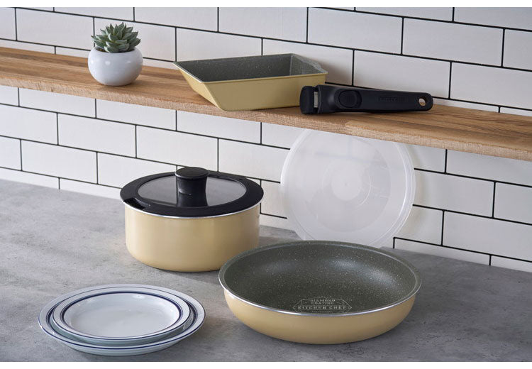 アイリスオーヤマ ダイヤモンドコートパン ガス6点セット DCG-T6S クレイベージュ フライパンセット フライパン 鍋 6点セット ガス火 IRIS OHYAMA(代引不可)