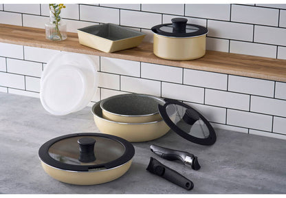 アイリスオーヤマ ダイヤモンドコートパン ガス12点セット DCG-T12S クレイベージュ フライパンセット フライパン 鍋 12点セット ガス火 IRIS OHYAMA(代引不可)