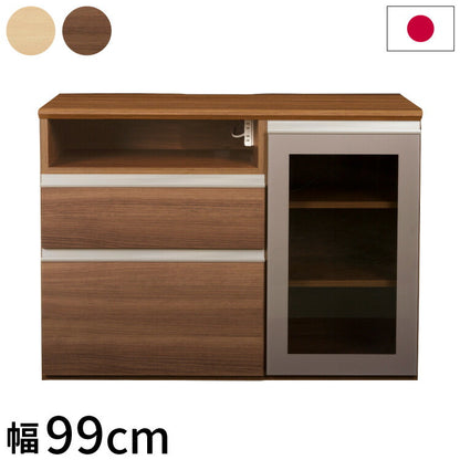 テレビ台 100 国産 完成品 ミドルボード テレビボード 北欧 木製テレビ台 TV台 テレビラック ロータイプ幅99×奥行45×高さ72.5cm 日本製(代引不可)