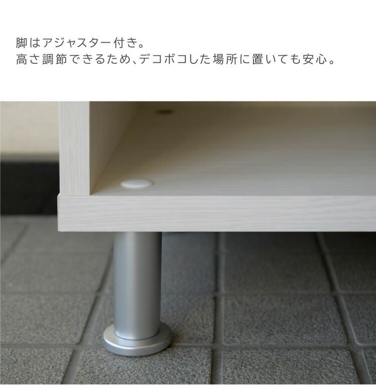 シューズボックス 下駄箱 靴箱 完成品 幅72.5×奥行37.5×高さ105cm MOISS加工 木製 脚付きエントランス 玄関 収納 棚 靴 シューズ ロータイプ 可動 高さ調節 消臭 おしゃれ 北欧 大容量 日本製 国産(代引不可)