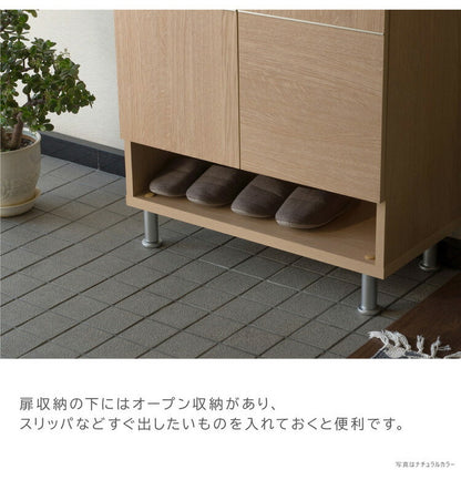 シューズボックス 下駄箱 靴箱 完成品 幅72.5×奥行37.5×高さ105cm MOISS加工 木製 脚付きエントランス 玄関 収納 棚 靴 シューズ ロータイプ 可動 高さ調節 消臭 おしゃれ 北欧 大容量 日本製 国産(代引不可)