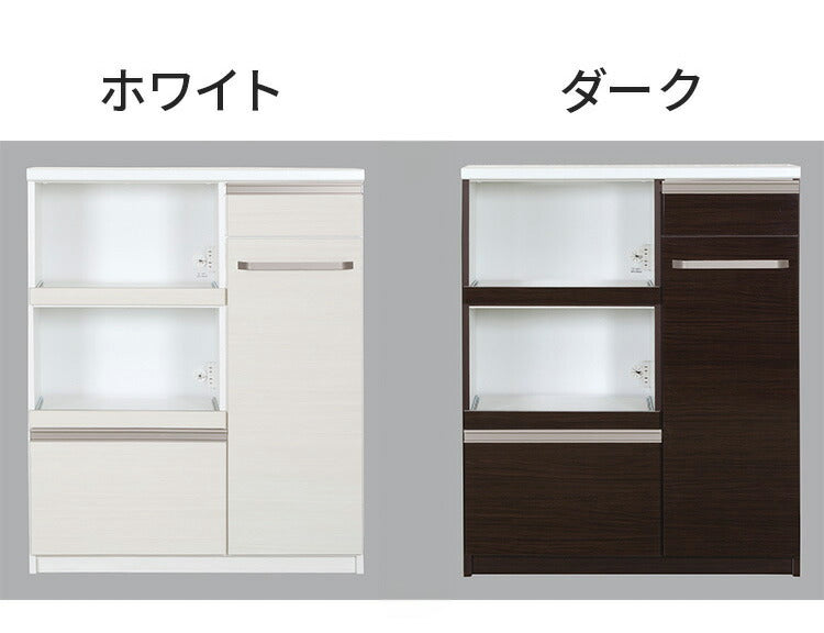 キッチンストッカー 完成品 日本製 幅99×奥行45×高さ120cm MOISS加工 パントリー 収納 頑丈 食器棚 キッチン 収納(代引不可)