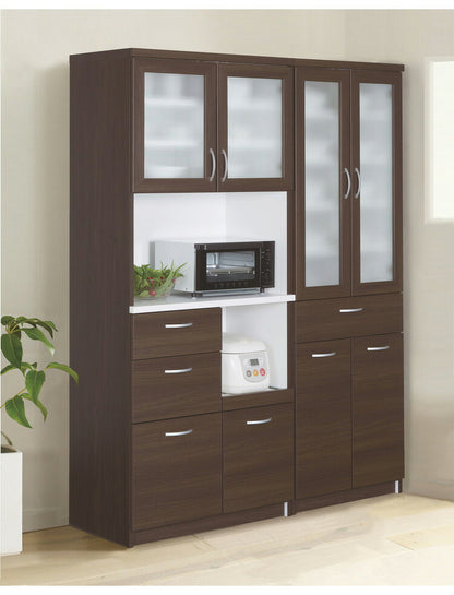 キッチンボード 日本製 完成品 幅59×奥行42.5×高さ175cm 汚れに強いEBコート フルスライドレール 採用 キッチン収納 収納(代引不可)