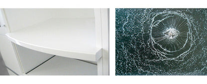 キッチンボード 日本製 完成品 MOISS加工 幅117.5×奥行46×高さ194.5cm オーバートラベルレール 採用 キッチン収納 収納(代引不可)