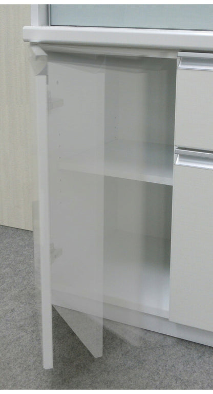 キッチンボード 日本製 完成品 MOISS加工 幅70.5×奥行51.5×高さ194.5cm オーバートラベルレール 採用 キッチン収納 収納(代引不可)