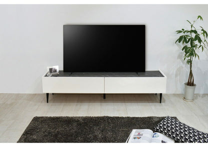 テレビ台 ローボード 完成品 国産 160cm TV台 テレビボード テレビラック TVラック ロータイプ 引き出し 日本製 おしゃれ 鏡面 白 ブラック 北欧 収納(代引不可)