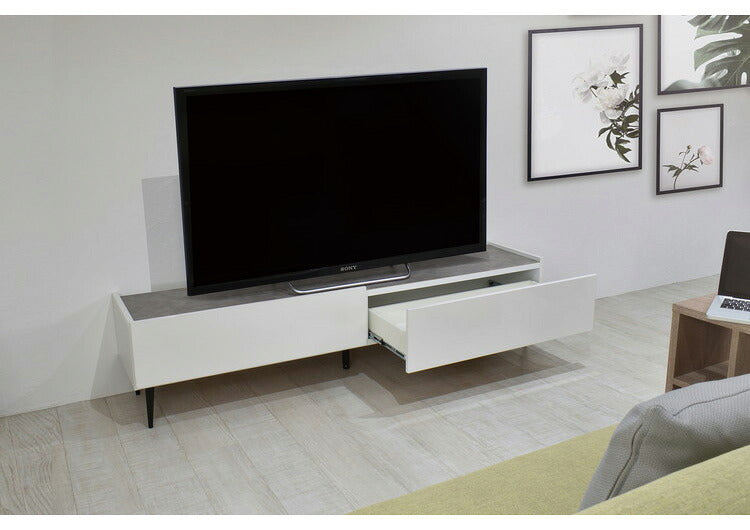 テレビ台 ローボード 完成品 国産 180cm TV台 テレビボード テレビラック TVラック ロータイプ 引き出し 日本製 おしゃれ 鏡面 白 ブラック 北欧 収納(代引不可)