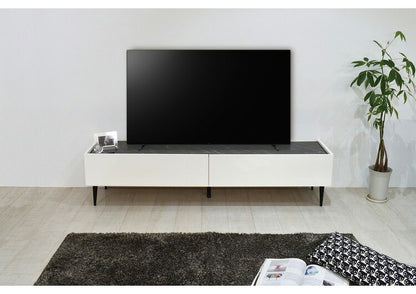 テレビ台 ローボード 完成品 国産 180cm TV台 テレビボード テレビラック TVラック ロータイプ 引き出し 日本製 おしゃれ 鏡面 白 ブラック 北欧 収納(代引不可)