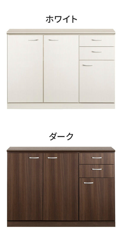 幅120 サイドボード キャビネット リビングボード ローチェスト 北欧 木製 日本製 完成品 おしゃれ 収納棚 リビング収納 引き出し リビング 食器棚 一人暮らし 引っ越し(代引不可)