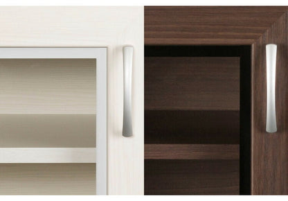 キッチンカウンター 幅80 ガラス扉 日本製 完成品 北欧風 カウンターテーブル 食器棚 引き戸 レンジ台 キッチンワゴン 炊飯器 ラック 収納 ガラス扉 引出し コンセント(代引不可)