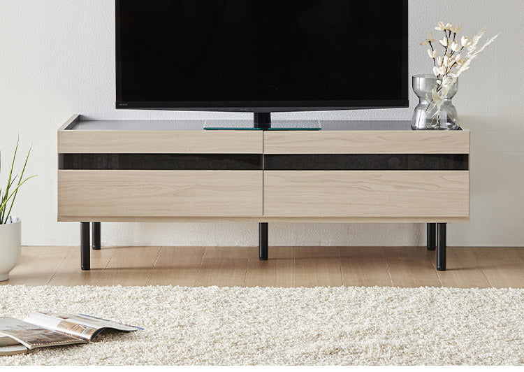 脚付TVボード 幅130 完成品 日本製 奥行 45 脚付きテレビ台 木製 テレビボード TV台 TVボード テレビラック 北欧風 おしゃれ シンプル(代引不可)