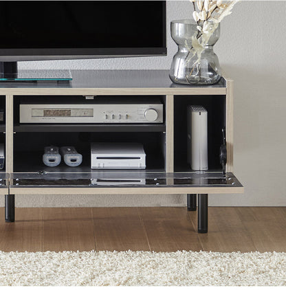 脚付TVボード 幅130 完成品 日本製 奥行 45 脚付きテレビ台 木製 テレビボード TV台 TVボード テレビラック 北欧風 おしゃれ シンプル(代引不可)