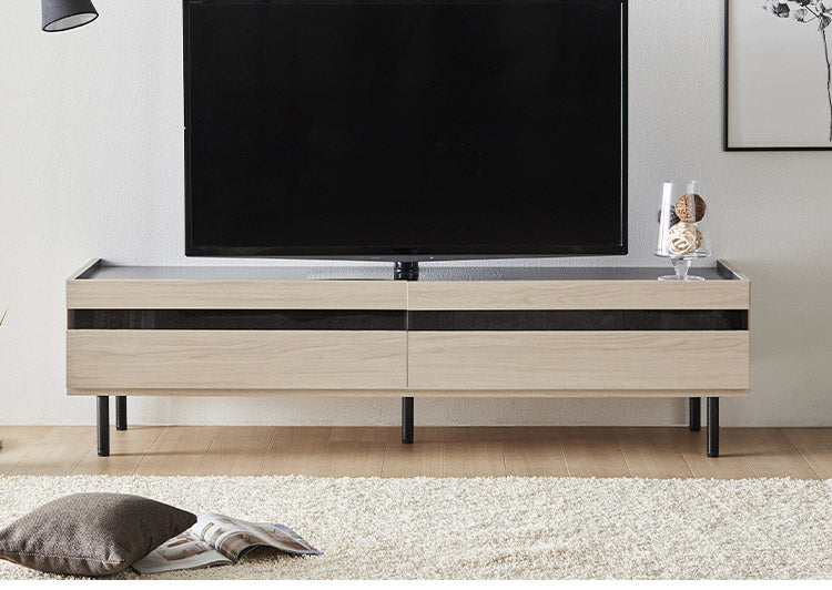 脚付TVボード 幅170 完成品 日本製 奥行 45 脚付きテレビ台 木製 テレビボード TV台 TVボード テレビラック 北欧風 おしゃれ シンプル(代引不可)