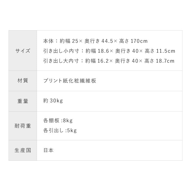 25cm 2面オープン1cmピッチすきま収納 日本製 半完成品 届いてすぐ使える 170cm 国産 隙間収納 ラック 本棚 スリム 薄型 縦長 オーダー 棚 隙間収納棚 漫画 収納 国産 洗面所 隙間収納ラック 隙間(代引不可)