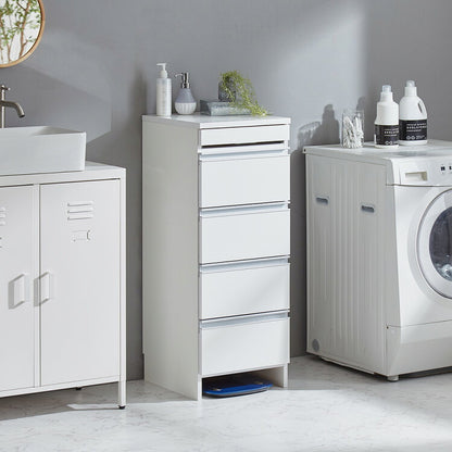 日本製 完成品 ちょい干しできる ランドリーチェスト スライドレール ハンガー付き 幅40cm 奥行 40cm ランドリーラック すき間収納 北欧 おしゃれ インテリア ランドリー サニタリー(代引不可)