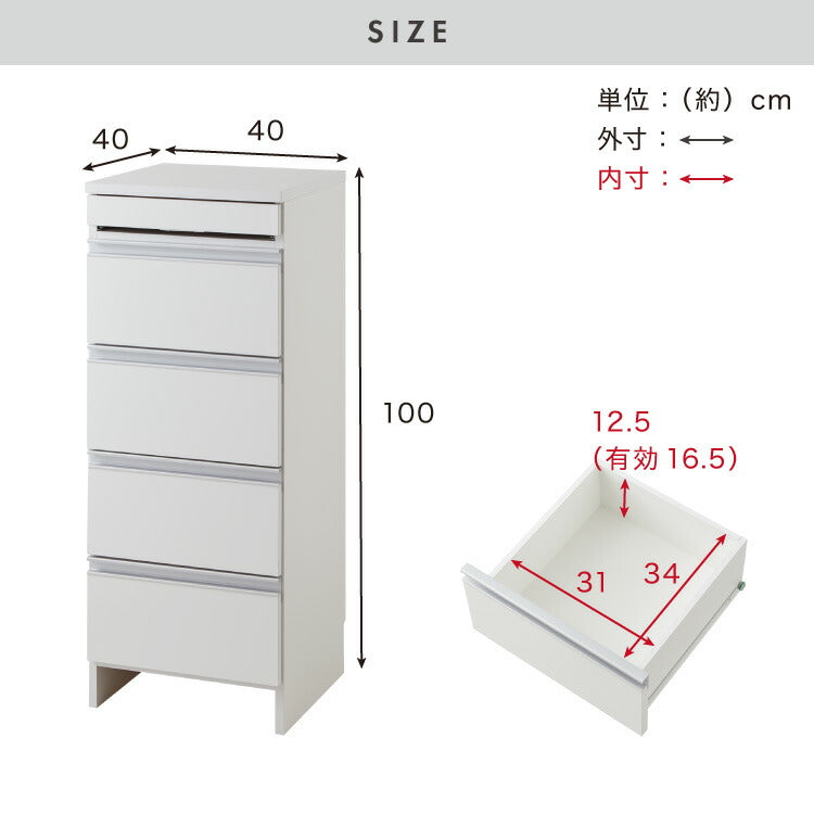 日本製 完成品 ちょい干しできる ランドリーチェスト スライドレール ハンガー付き 幅40cm 奥行 40cm ランドリーラック すき間収納 北欧 おしゃれ インテリア ランドリー サニタリー(代引不可)