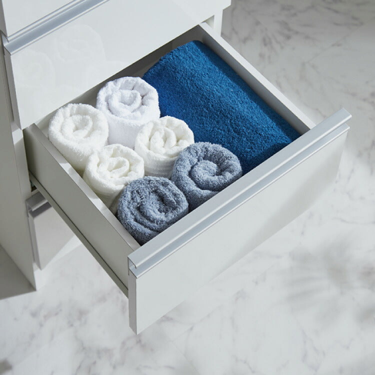 日本製 完成品 ちょい干しできる ランドリーチェスト スライドレール ハンガー付き 幅40cm 奥行 40cm ランドリーラック すき間収納 北欧 おしゃれ インテリア ランドリー サニタリー(代引不可)