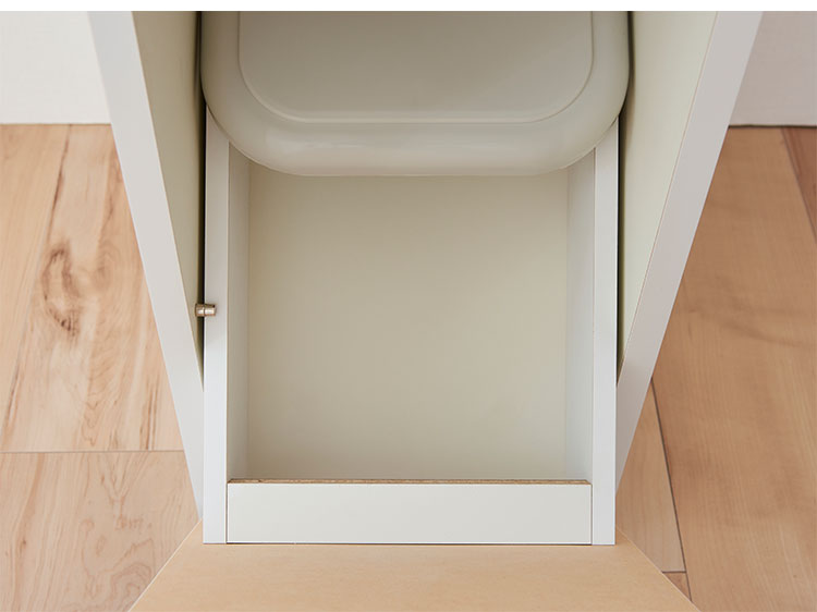 ゴミ箱 隠す収納 キッチンカウンター 2分別 蓋が自動開閉 スライドレール付き完成品 日本製 ペールワゴン ペールストッカー ダストボックス レンジ台 レンジラック(代引不可)