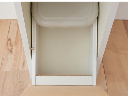 ゴミ箱 隠す収納 キッチンカウンター 2分別 蓋が自動開閉 スライドレール付き完成品 日本製 ペールワゴン ペールストッカー ダストボックス レンジ台 レンジラック(代引不可)