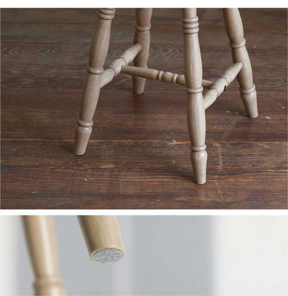 ロースツール スツール 天然木 木製 丸 椅子 一人用 チェア チェアー イス いす 1Pチェア リラックスチェア バースツール バーチェア カウンターチェア カフェ風(代引不可)