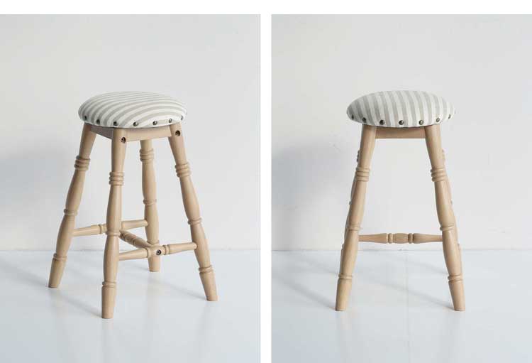 ロースツール スツール 天然木 木製 丸 椅子 一人用 チェア チェアー イス いす 1Pチェア リラックスチェア バースツール バーチェア カウンターチェア カフェ風(代引不可)