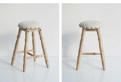 ロースツール スツール 天然木 木製 丸 椅子 一人用 チェア チェアー イス いす 1Pチェア リラックスチェア バースツール バーチェア カウンターチェア カフェ風(代引不可)