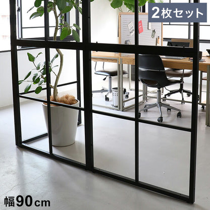 パーテーション L字型 1枚幅90cm 2面 仕切り オフィス おしゃれ 間仕切り 応接室 スチール 展示 北欧 フレーム カフェ 業務用(代引不可)