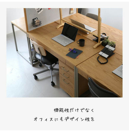 デスク 幅120cm 長方形 天然木 スチール おしゃれ 北欧 オフィスデスク PCデスク パソコンデスク 学習デスク 勉強机 引出し付き シンプル 大人 子供(代引不可)