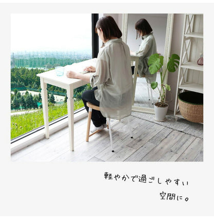 ロースツール 幅42cm 天然木 スチール ダイニングスツール コンパクト おしゃれ 北欧 ロータイプ 木製 飾り台 ダイニングチェア 椅子 いす イス(代引不可)