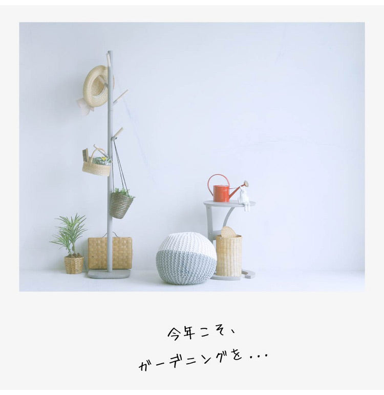 ポールハンガー 天然木 木製 おしゃれ 北欧 スリム コートハンガー シンプル 省スペース かわいい 子供部屋 リビング 玄関 帽子掛け 洋服掛け すべらない スタンド(代引不可)