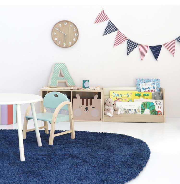 絵本ラック 絵本棚 絵本収納 ブックラック 本棚 本収納 収納 キッズラック リビングラック モンテッソーリ 片づけ 自主性 自発性 子ども部屋収納 Kids Low Book Rack(代引不可)