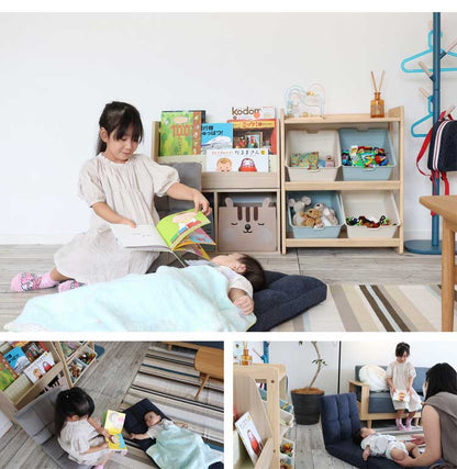 絵本ラック 絵本棚 絵本収納 ブックラック 本棚 本収納 収納 キッズラック リビングラック モンテッソーリ 片づけ 自主性 自発性 子ども部屋収納 Kids Low Book Rack(代引不可)