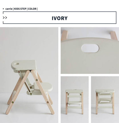 踏み台 子供用 ステップ 折りたたみ 強度試験済み コンパクト 天然木 キッズステップ スツール チェアー キッズチェア キッズチェアー 子供家具 キッズ 子ども 子供椅子 かわいい(代引不可)